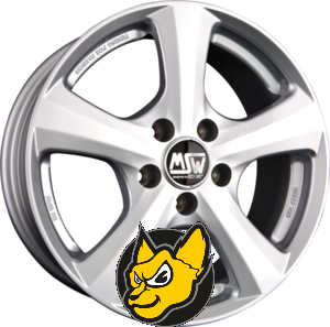 MSW MSW 19 full silver 7.00 x 17 ET 40.00 5x105 stbrn